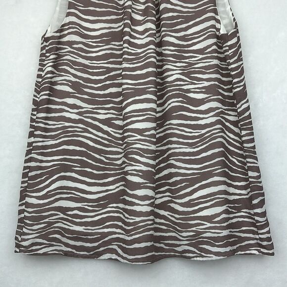 Loft Zebra Print Tie Back Shell Sz XS - Picture 3 of 12
